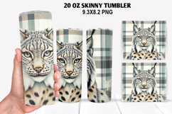 Tiger Skinny Tumbler 20oz Wrap Design, Animal Tumbler Wrap Product Image 1
