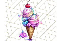 Chibi Summer Girls Clipart PNG, Bright Kawaii Summer Art Product Image 3