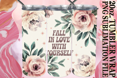 SWEET HARMONY 20oz TUMBLER WRAP, Flower Quote Product Image 1