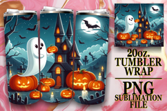 JOYFUL PRESENT 20oz TUMBLER WRAP, Ghost Product Image 1