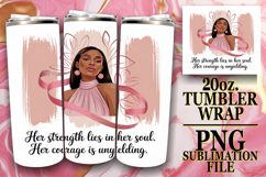 Bright journeys 20oz tumbler wrap, Cancer Product Image 1