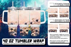 Dazzling Floral Leopard Wrap 40oz Product Image 1