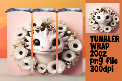 20oz Sublimation Design Download , Dragon Product Image 1