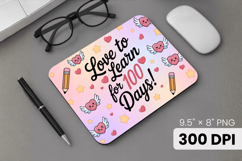 100 days of school Mouse Pad, Teacher PNG Sublimation Design Product Image 1