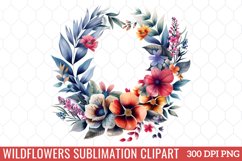 Wildflowers Sublimation Clipart Product Image 1