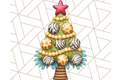 Safari Christmas PNG Clipart, Cute Jungle Animal Art Product Image 3