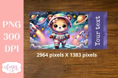 Cute astronaut sippy cup sublimation PNG, Kids tumbler PNG Product Image 3