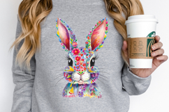 Cute Easter Bunny Clipart, Happy Easter Sublimation PNG Product Image 3