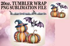 Enchanted days 20oz tumbler wrap, Pumpkin Watercolor Product Image 1