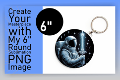 Dynamic Round Design for Coaster Artwork , Astronaut Product Image 1
