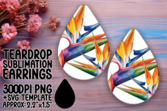 Charming Teardrop Design for Sublimation , Flowers Product Image 1