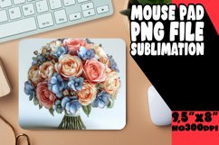 Playful Vibrant Flower Pattern Mouse Pad: Colorful Edition Product Image 1