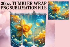 Joyful Memories 20oz tumbler wrap, 3D Flower Product Image 1