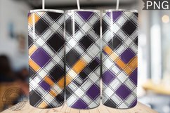 Halloween Plaid Pattern Tumbler Wrap - High Quality 300 Dpi Product Image 1