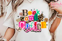 Coffee and Books PNG, Book Lover Design, Cozy Reading Png Product Image 1