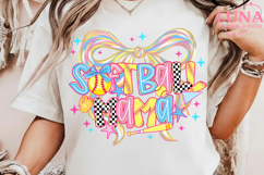 Softball Mama png, Distressed Game Day png, Softball Png Product Image 6