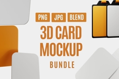 Modern 3D Card Mockup Creator Kit Product Image 1
