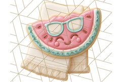 Summer Cookie Character PNG, Cute Beach Clipart Tropical Png Product Image 3
