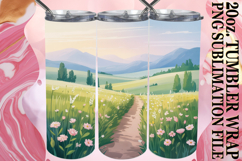 Radiant Memories 20oz tumbler wrap, Spring Product Image 1