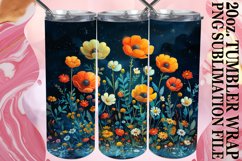 Joyful Spring Floral Tumbler Design Product Image 1