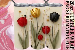 Summer Blossom Glitz Tumbler Wrap - 20oz Delight Product Image 1