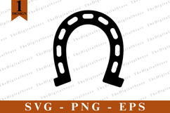 Horseshoe SVG, Horse vector, Horse Silhouette, Cut files Product Image 1