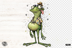 Whimsical Summer Frog Clipart Product Image 1