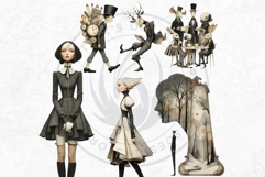 Dark Oniric Dreams Surreal Clipart and Backgrounds Product Image 11