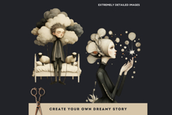 Dark Oniric Dreams Surreal Clipart and Backgrounds Product Image 3