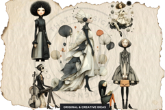 Dark Oniric Dreams Surreal Clipart and Backgrounds Product Image 4