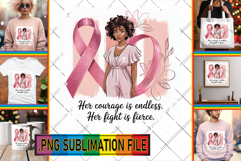 BLISSFUL TSHIRT Sublimation PNG, Cancer Product Image 1