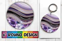 Enchanted Round Keychains PNG, Pattern Product Image 1