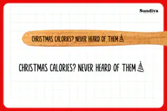 Christmas Wooden Spoon Handle Quote SVG - Christmas Calories Product Image 3