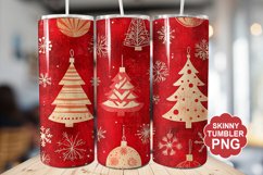 Christmas Red Tumbler | Christmas Tumbler Wrap Product Image 1