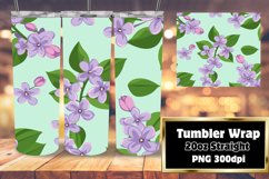 Boho Floral Symphony Sublimation Tumbler Wrap Product Image 1
