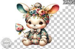 Floral Nursery Animal Sublimation Clipart Bundle Product Image 12