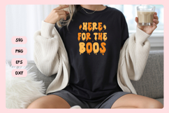 Spooky Bachelorette Party Saying SVG | Here For The Boos Product Image 4