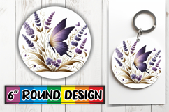 Cheerful Round Car Coaster, Flower Animals Product Image 1