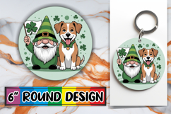 Cute Watercolor Spring Animals Round Design PNG Product Image 1