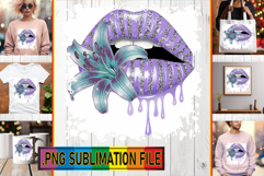 RADIANT PNG TSHIRT Designs, Dripping Lips Product Image 1