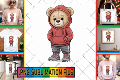 Enchanted TSHIRT Sublimation PNG, Teddy Bear Product Image 1