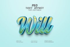 3d will text effect style Product Image 1