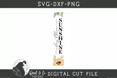 Hey There Sunshine SVG, Porch Sign SVG Product Image 2