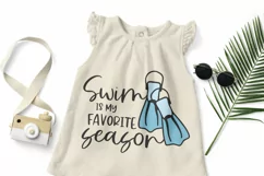 Swimming SVG Cut Files | Swim is my Favourite Season Product Image 2