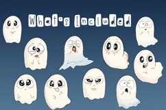 Emotional Ghosts | Halloween Clipart | PNG Product Image 2