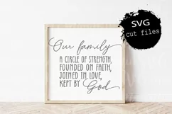 Our Family A Circle Of Strength Founded On Faith Joined By Product Image 1