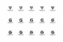 SET OF initial letter G logo vector design Product Image 1