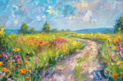 Nature Painting Background Wallpaper Product Image 1