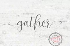 Gather Sign Svg, Autumn Door Sign Svg Product Image 4