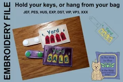 ITH Yard Sale Key Fob - Embroidery Design Product Image 2